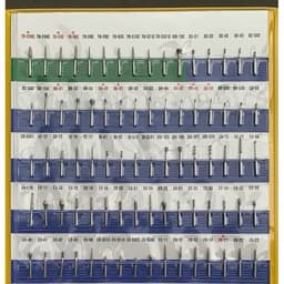 Mũi khoan mani mã (TR,TC,EA,BR,PRO,Si,SF )xanh dương vỉ 5 mũi 5
