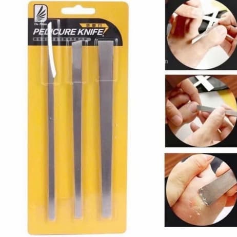 Bộ 3 Cây Lấy Khoé Chân Nail Bằng Inox Siêu Bền, không gỉ chuyên dụng Tiệm Nail Nhà SuMi