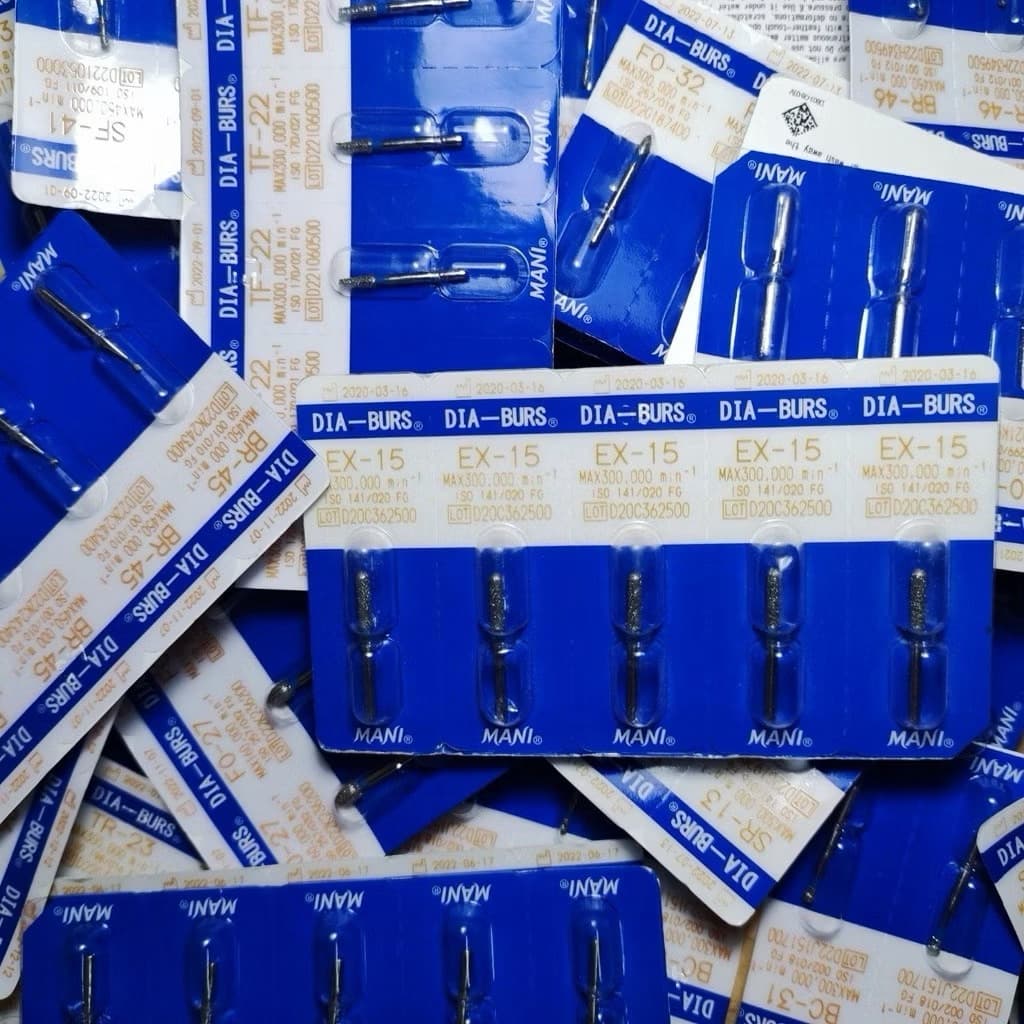 Mũi khoan mani mã (FO,SR, RS,EX,BC,TF,SO) xanh dương vỉ 5 mũi