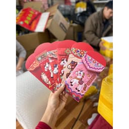 COMBO 6 Bao Lì Xì 3D Thêu Ngựa Tết 2026 - Hoạ Tiết Ngựa Thổ Cẩm 4