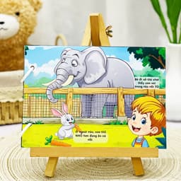 Thẻ Flash EVON BABY dạy bé tập nói - Giúp Bé Tập Nói Sớm - Bé tập so sánh - TO NHỎ 4