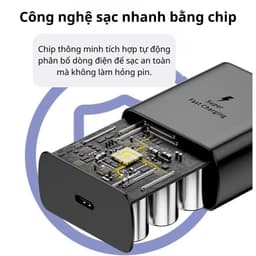 Bộ Sạc Nhanh (Củ PD45W/PD30W/PD20W+Dây 1m/1.5m/2m) - Bảo vệ thiết bị không nóng máy chống nổ -  An Toàn cho Điện Thoại 3