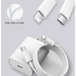 Bộ Sạc Nhanh (Củ PD45W/PD30W/PD20W+Dây 1m/1.5m/2m) - Bảo vệ thiết bị không nóng máy chống nổ -  An Toàn cho Điện Thoại 2