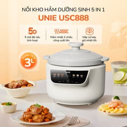Nồi Nấu Chậm UNIE USC888, 6 Chế Độ Kho Hầm Lòng Nồi Sứ 3.0Lit - Công Suất 850w, Hàng Chính Hãng 2
