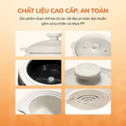 Nồi Nấu Chậm UNIE USC888, 6 Chế Độ Kho Hầm Lòng Nồi Sứ 3.0Lit - Công Suất 850w, Hàng Chính Hãng 7