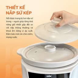 Nồi Nấu Chậm UNIE USC888, 6 Chế Độ Kho Hầm Lòng Nồi Sứ 3.0Lit - Công Suất 850w, Hàng Chính Hãng 5
