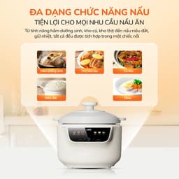 Nồi Nấu Chậm UNIE USC888, 6 Chế Độ Kho Hầm Lòng Nồi Sứ 3.0Lit - Công Suất 850w, Hàng Chính Hãng 9