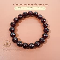 Ngọc Đan Tâm - Vòng Tay Garnet Tím 10mm 5A - Mệnh Hoả & Mệnh Thổ 1