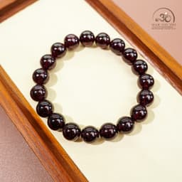 Ngọc Đan Tâm - Vòng Tay Garnet Tím 10mm 5A - Mệnh Hoả & Mệnh Thổ 7