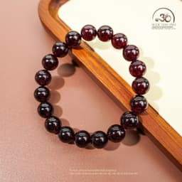 Ngọc Đan Tâm - Vòng Tay Garnet Tím 10mm 5A - Mệnh Hoả & Mệnh Thổ 8