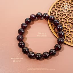 Ngọc Đan Tâm - Vòng Tay Garnet Tím 10mm 5A - Mệnh Hoả & Mệnh Thổ 2