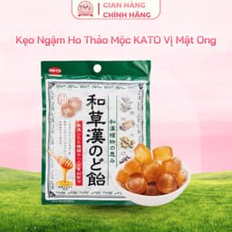 Kẹo Ngậm Ho Thảo Mộc KATO Nhật Bản – Vị Thảo Mộc Mơ & Mật Ong Giảm Ho, Dịu Họng, Thơm Miệng 4