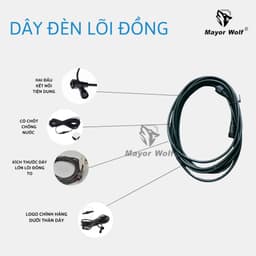 Đèn điện treo tường Chính Hãng Mayor Wolf 4