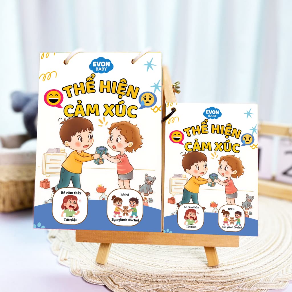 Thẻ Flash EVON BABY dạy bé tập nói - Bé Thể Hiện Cảm Xúc