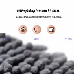 Cây Lau Nhà Tự Vắt SUMI 45CM Tiện Lợi, Cây Lau Nhà Siêu Sạch Thông Minh Xoay 360 Độ Thấm Hút Đa Năng 3