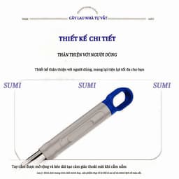 Cây Lau Nhà Tự Vắt SUMI 45CM Tiện Lợi, Cây Lau Nhà Siêu Sạch Thông Minh Xoay 360 Độ Thấm Hút Đa Năng 6
