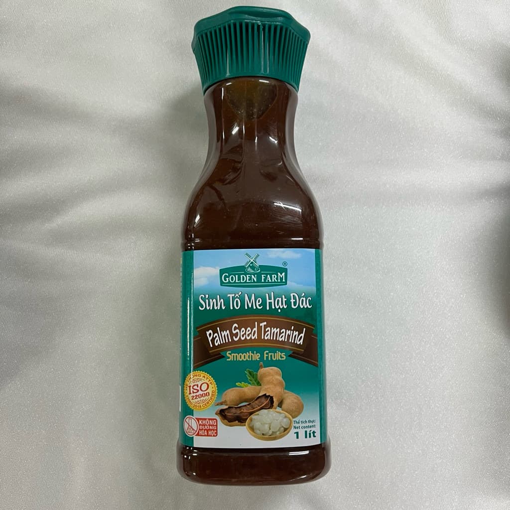 sinh tố me hạt đác (Golden farm) chai 1lít , dokhogiasi
