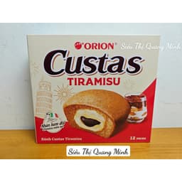 Hộp Bánh Custas Orion Kem Trứng, Ít Đường, Đủ Vị 282g (12 Gói) 7