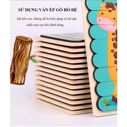 Ghép hình gỗ que kem 2 mặt MY BI BI – Đồ chơi tranh ghép gỗ 3D nhiều chủ đề giáo dục sớm cho bé 9