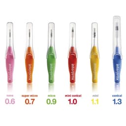 Cây Chải Kẽ Răng 4G Interdental Brush Đầu Nhỏ – Dễ Chải Kẽ Răng Sau (Vỉ 6 Cây) Nhập Khẩu Tây Ban Nha 4