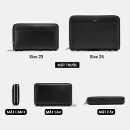 [4-25/9 TẶNG QUÀ TRUNG THU 599K] Túi Clutch Nam LECOS LC6 Da Bò Thật Quai Đeo Cổ Tay Tiện Lợi Dự Tiệc 6