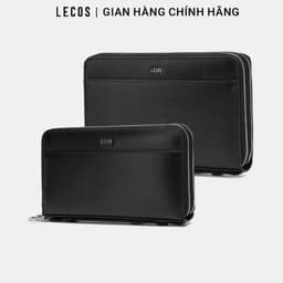 [4-25/9 TẶNG QUÀ TRUNG THU 599K] Túi Clutch Nam LECOS LC6 Da Bò Thật Quai Đeo Cổ Tay Tiện Lợi Dự Tiệc 2