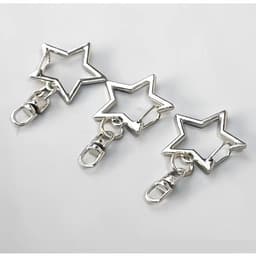 Set 5/10c Móc Khóa Treo Hình Tròn Kèm Dây Xích Kim Loại - Phụ Kiện Làm Đồ DIY, Trang Trí Balo, Chìa Khóa, Túi Xách 8