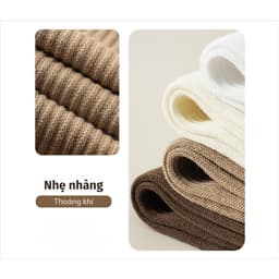 Tất vớ nữ siêu cao cổ màu trơn Basic chiều dài dưới gối - Nhiều màu sắc phối kết hợp đồ 4