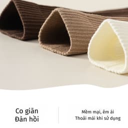 Tất vớ nữ siêu cao cổ màu trơn Basic chiều dài dưới gối - Nhiều màu sắc phối kết hợp đồ 5