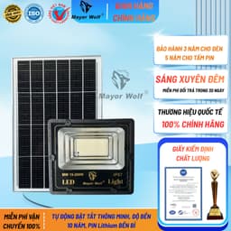 Đèn năng lượng mặt trời Mayor Wolf công suất 100w, 200w, 300w, 500w 1