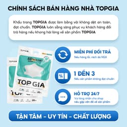 [CHỐNG BỤI MỊN-SIÊU THOÁNG KHÍ] Khẩu trang 5D cải tiến TopGia an toàn, thoáng khí, ngăn bụi mịn 9
