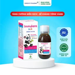 Siro Tăng Đề Kháng Cho Bé IMMUKANS Kids 3in1 – Hỗ Trợ Ăn Ngon, Hô Hấp Khỏe, Nhập Khẩu Italia 150ml 1