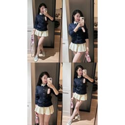 𝟏𝟒𝐚𝐦.𝐬𝐭𝐮𝐝𝐢𝐨 | Áo Khoác Cardigan Len Cổ Tròn Dệt Vặn Thừng Cài Cúc Dài Tay Thêu Logo Ngựa Hàn Quốc 7