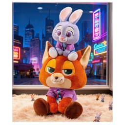 Gấu bông lấy cảm hứng từ Zootopia với tạo hình Nick Cáo và Thỏ Judy MIU GẤU XINH 5