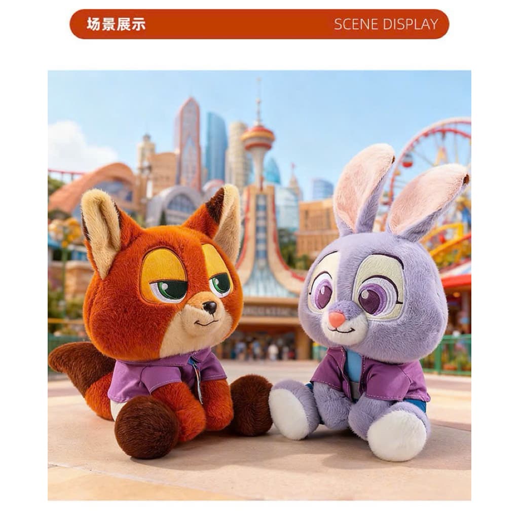 Gấu bông lấy cảm hứng từ Zootopia với tạo hình Nick Cáo và Thỏ Judy MIU GẤU XINH