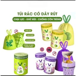 Túi Rác Có Dây Rút Hương Chanh Xả 50 Cuộn Chống Rò Rỉ Chịu Lực Tốt Khử Mùi Đuổi Muỗi Côn Trùng Tiện Lợi 2
