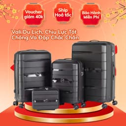 Vali Du Lịch Cao Cấp Chống Va Đập Chống Xước DVN, Vali Du Lịch Khoá Bảo Mật An Toàn 1