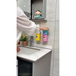 Kệ Để Cốc Bàn Chải Đánh Răng Hút Nam châm , Kệ Để Kem Đánh Răng Dán Tường Tặng Kèm Sticker VINBEO 9
