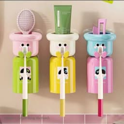 Kệ Để Cốc Bàn Chải Đánh Răng Hút Nam châm , Kệ Để Kem Đánh Răng Dán Tường Tặng Kèm Sticker VINBEO 5