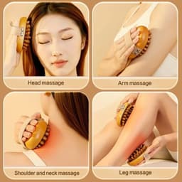 Bàn Chải Đệm Khí Bằng Gỗ Giúp Hỗ Trợ Massage Toàn Thân Giảm Đau Mỏi Tạo Cảm Giác Thư Giãn  2