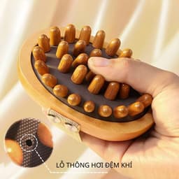 Bàn Chải Đệm Khí Bằng Gỗ Giúp Hỗ Trợ Massage Toàn Thân Giảm Đau Mỏi Tạo Cảm Giác Thư Giãn  6