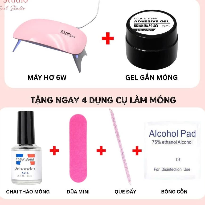 Combo Máy Gắn Nail Box Mini Tại Nhà Mua 1 Tặng 5 Tiện Lợi Dễ Sử Dụng Nhanh Gọn