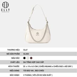 [Tặng hộp 20.10] Túi xách nữ thời trang ELLY EL343 túi đeo chéo đeo vai xách tay da tổng hợp cao cấp 3