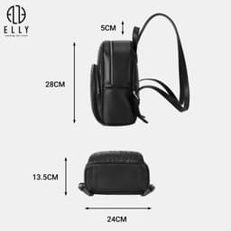 [Tặng hộp 20.10] Balo Nữ Thời Trang ELLY EBH72 Da Tổng Hợp Cao Cấp Thiết Kế Thanh Lịch Hiện Đại 5