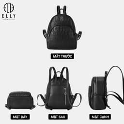 [Tặng hộp 20.10] Balo Nữ Thời Trang ELLY EBH72 Da Tổng Hợp Cao Cấp Thiết Kế Thanh Lịch Hiện Đại 6