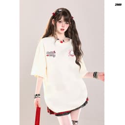 Áo Thun HY KORÉ Logo Kittie Heart 2989 Form Rộng Localbrand Oversize Unisex Vải Cotton 75% Nam Nữ Mặc Đẹp 2