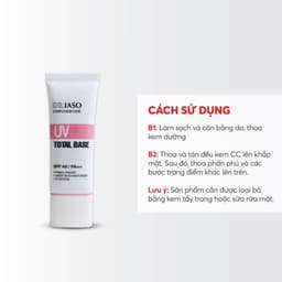 Dr IASO Kem nền chống nắng UV Total Base SPF 46 / PA+++ D39 40ml 5