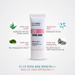 Dr IASO Kem nền chống nắng UV Total Base SPF 46 / PA+++ D39 40ml 6