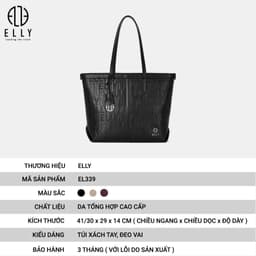 [Tặng hộp 20.10] Túi xách nữ thời trang ELLY EL339 túi công sở da tổng hợp cao cấp chính hãng 4