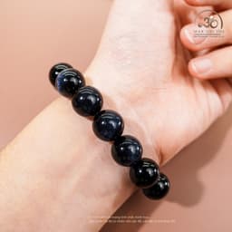 Ngọc Đan Tâm - Vòng Tay Thạch Anh Mắt Chim Ưng 12mm 5A - Mệnh Thuỷ & Mệnh Mộc 5